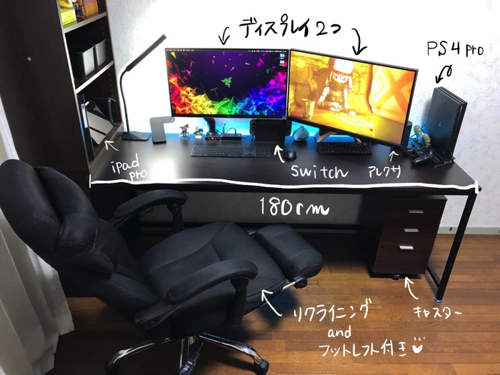 PCデスク周り